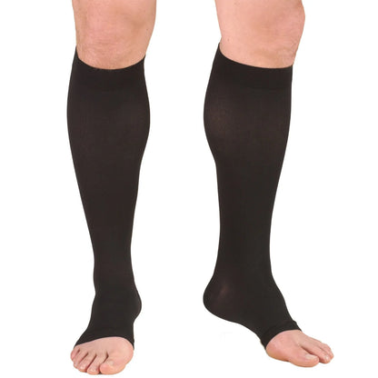 TruForm Microfiber 20-30 Compression Socks (Knee High) (Open Toe)