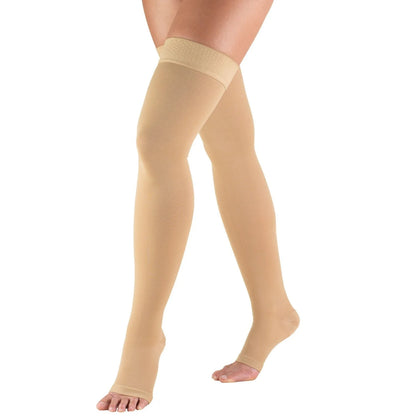 TruForm  20-30 Compression Socks (Thigh High) (Open Toe)