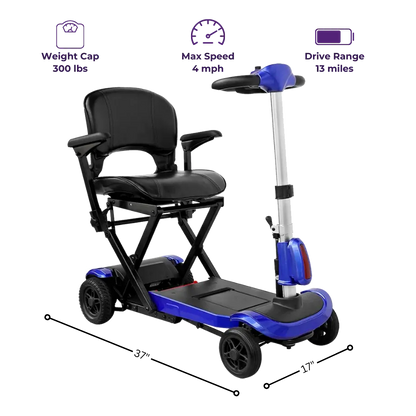 Drive ZooMe Auto-Flex Folding Travel Scooter – FLEX-AUTO