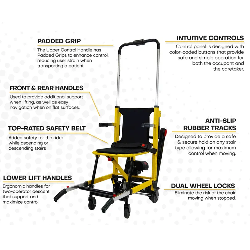 Genesis Battery-Powered Mobile Stairlift for Straight Stairs