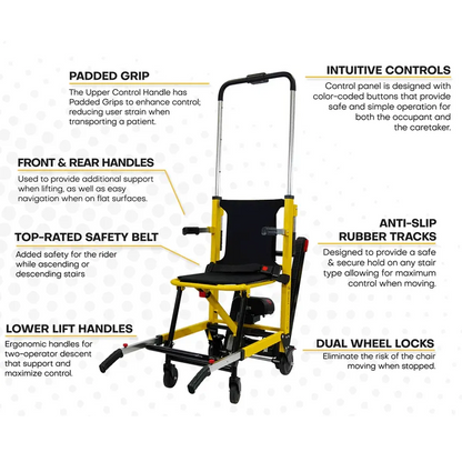 Genesis Battery-Powered Mobile Stairlift for Straight Stairs