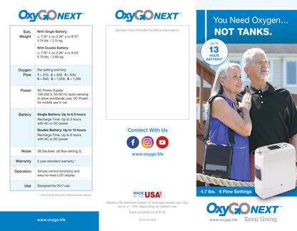 OxyGo Next Portable Oxygen Concentrator