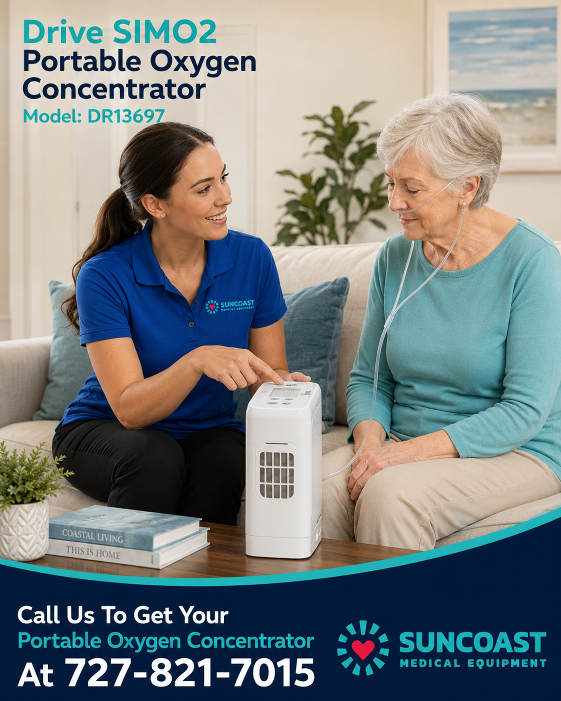 Drive SIMO2 Portable Oxygen Concentrator Model DR13697