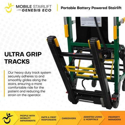 Genesis ECO Battery Powered Mobile Stairlift Alternative for Straight Stairs