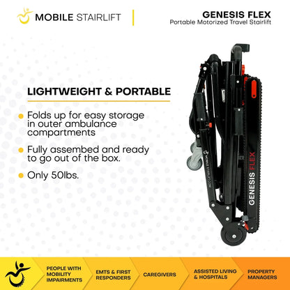 Genesis Flex 2-in-1 Mobile Stairlift & Portable Transport Chair