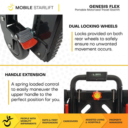 Genesis Flex 2-in-1 Mobile Stairlift & Portable Transport Chair
