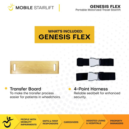 Genesis Flex 2-in-1 Mobile Stairlift & Portable Transport Chair