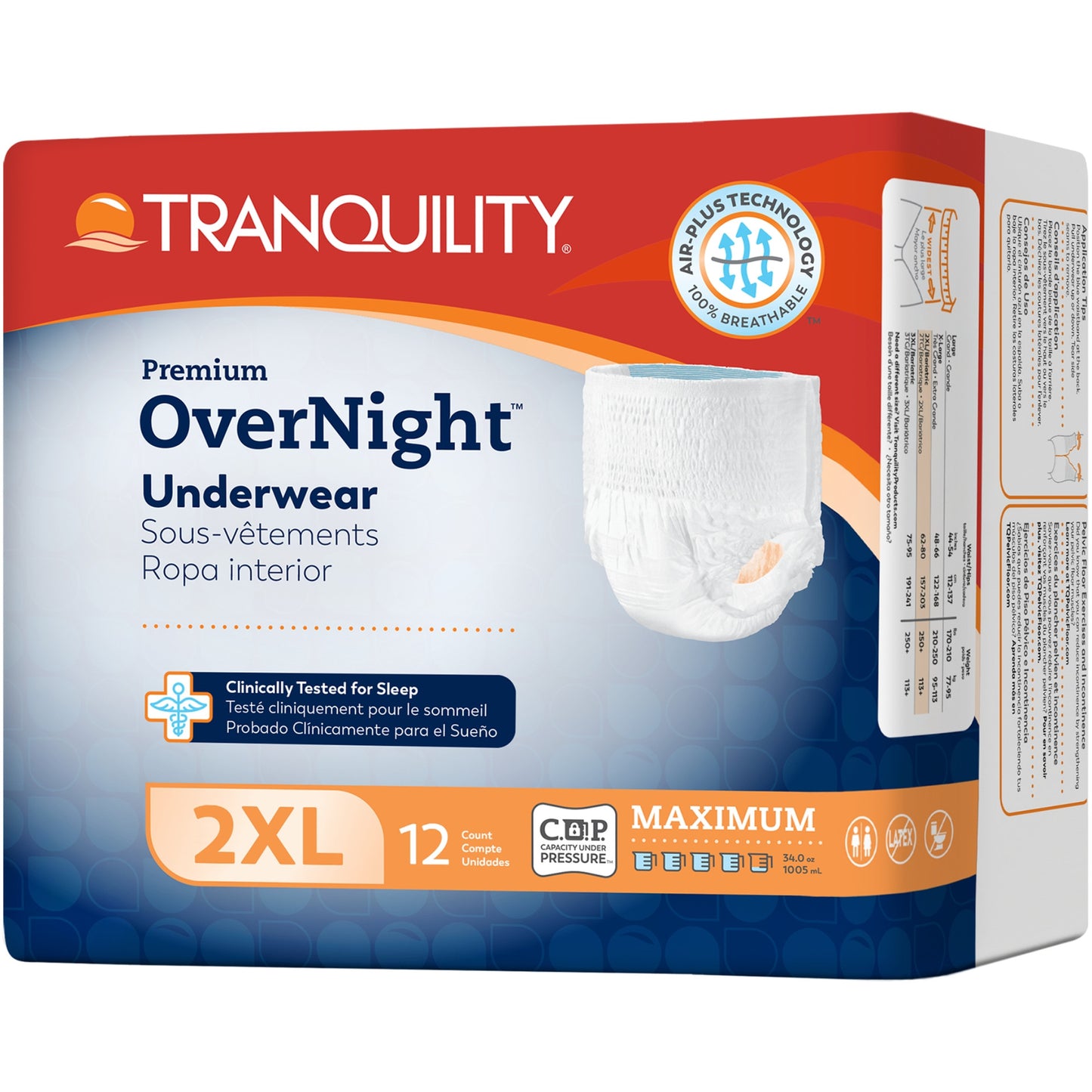 Tranquility Premium Overnight Underwear (Case Packs)