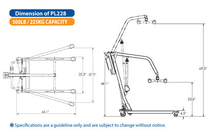 Bestcare Bariatric Patient Lift PL228