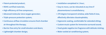 OxySpaces Space Capsule Mid Hyperbaric Oxygen Chamber