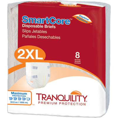 Tranquility SmartCore Disposable Briefs 2XL (Case Pack)