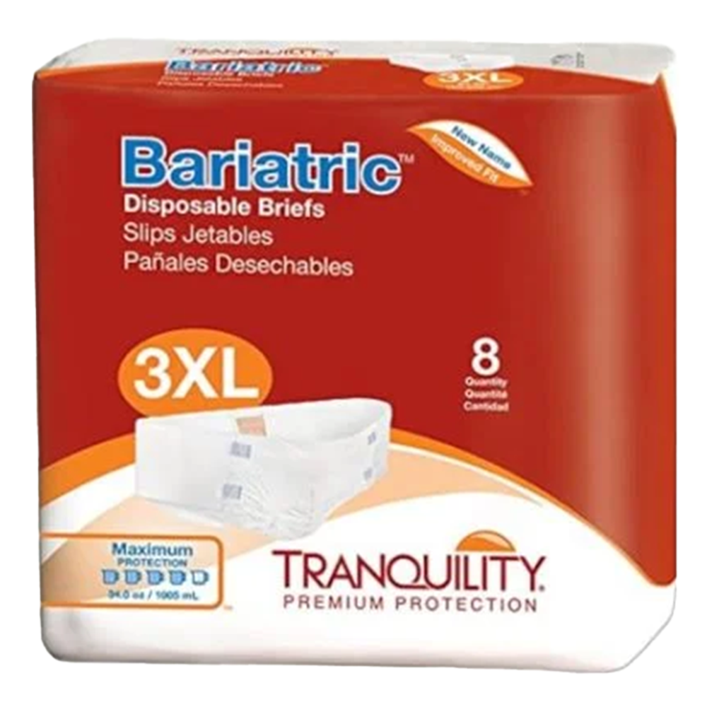Tranquility Bariatric Disposable Briefs 3XL (Case Pack)