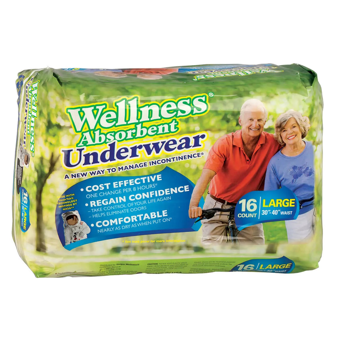 Wellness Absorbent Underwear(Case Packs)