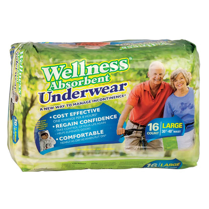 Wellness Absorbent Underwear(Case Packs)