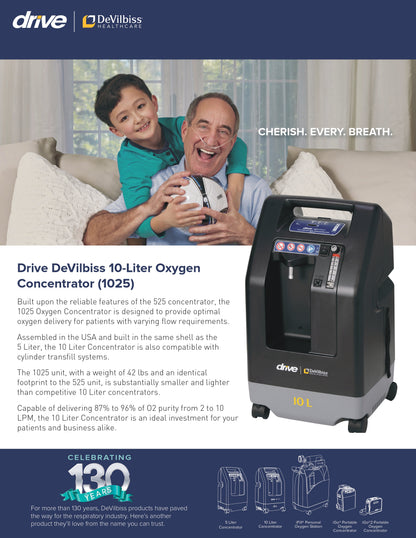 Drive 10 Liter Oxygen Concentrator with Sensor