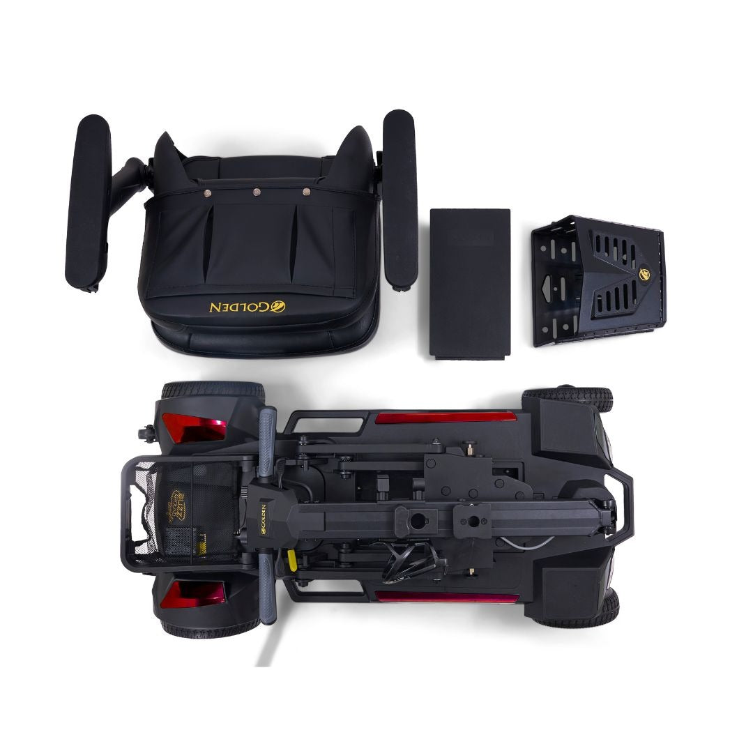 Golden Buzzaround CarryOn HD GB220A Travel Scooter — 400 lb, 22
