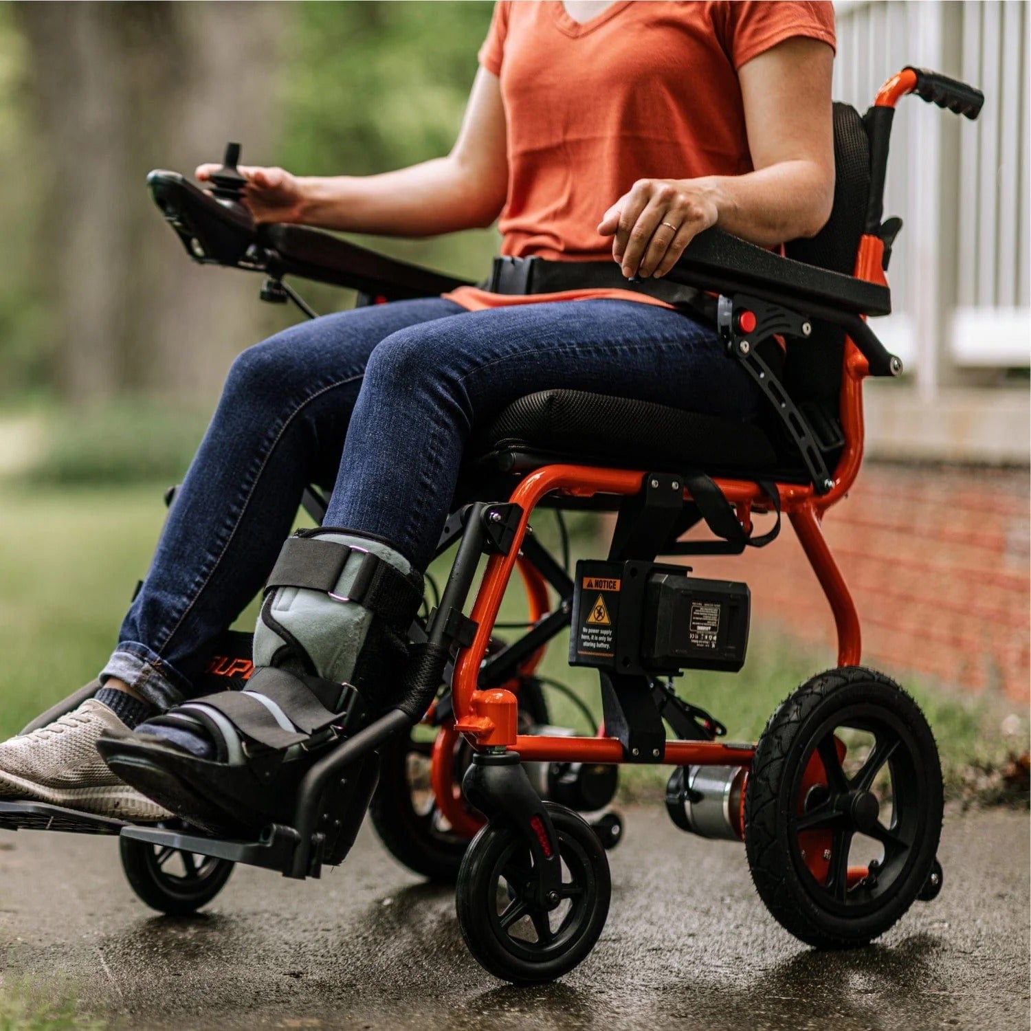 SuperHandy GoRide 2 GUT166 Folding Power Wheelchair — 300 lb, 8