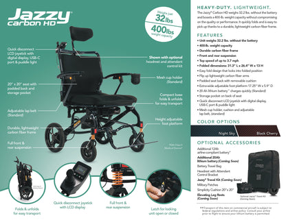 Jazzy Carbon HD  Model# JCHD